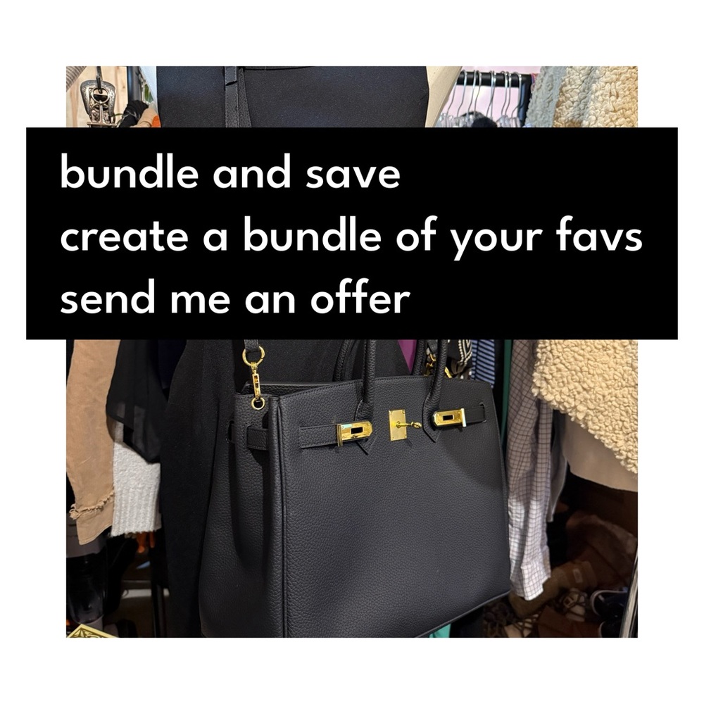 Chic Black Tote with Gold Details